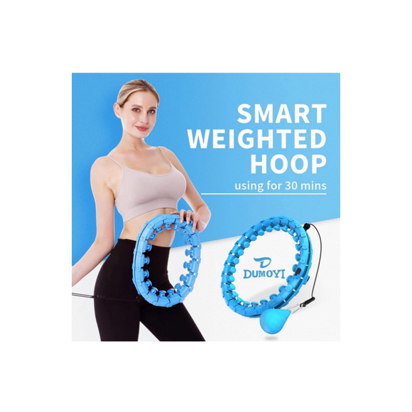 Smart Weighted Fit Hoop for Adults Weight Loss, 24 Detachable Knots (Pink) - Picture 3 of 11